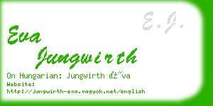 eva jungwirth business card